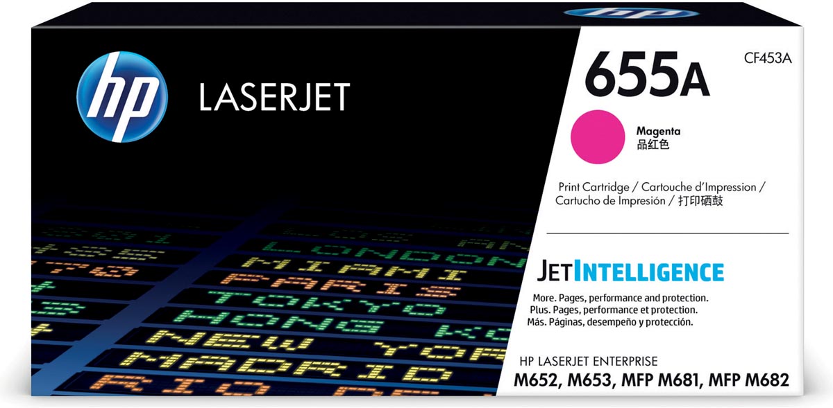 HP toner 655A, 10 500 pagina's, OEM OEM CF453A, magenta