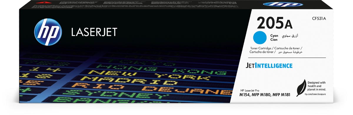 HP toner 205A, 900 pagina&apos;s, OEM CF531A, cyaan afbeelding