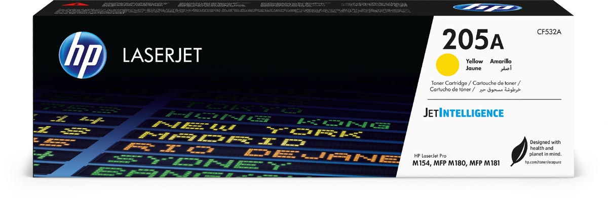 HP toner 205A, 900 pagina&apos;s, OEM CF532A, geel afbeelding