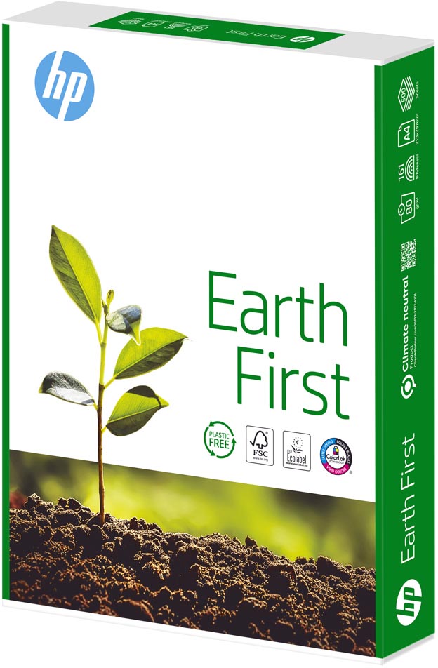 HP Earth First printpapier ft A4, 80 g, pak van 500 vel HP Earth First printpapier ft A4, 80 g, pak van 500 vel