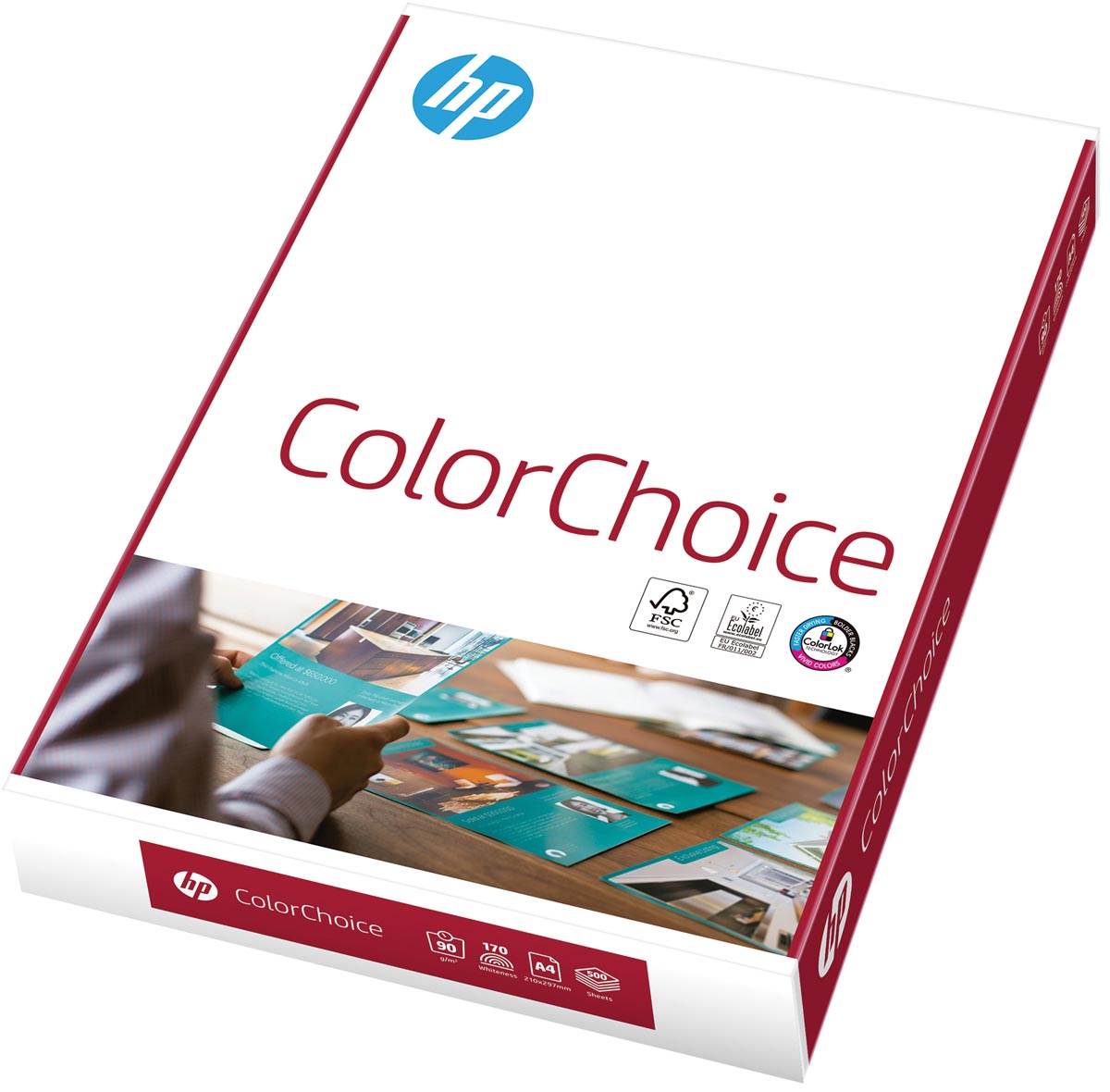 HP ColorChoice printpapier ft A4, 90 g, pak van 500 vel afbeelding