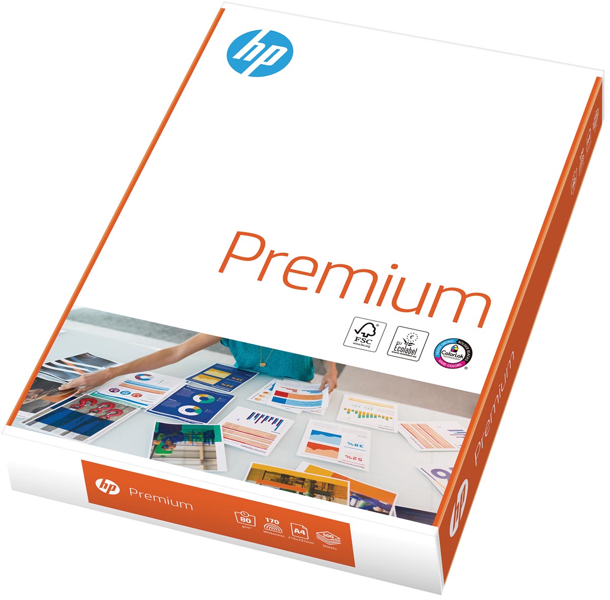 HP Premium printpapier ft A4, 80 g, pak van 500 vel afbeelding