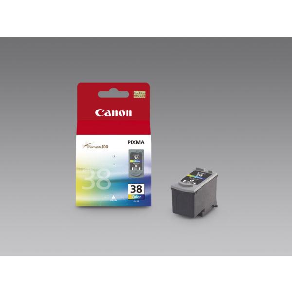 Canon inktcartridge CL-38, 207 pagina&apos;s, OEM 2146B001, 3 kleuren afbeelding