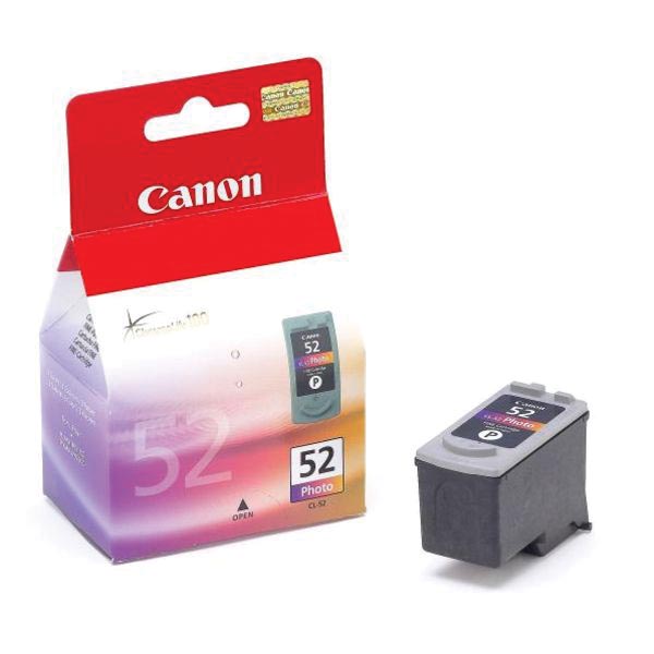 Canon inktcartridge CL-52, 710 pagina's, OEM 0619B001, 4 fotokleuren