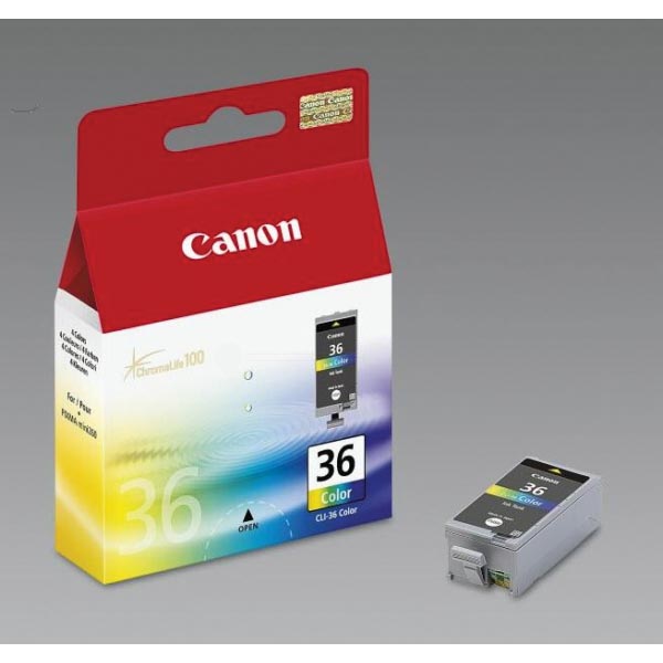 Canon inktcartridge CLI-36, 249 pagina&apos;s, OEM 1511B001, 3 kleuren afbeelding