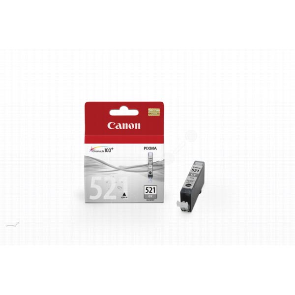 Canon inktcartridge CLI-521GY, 1.370 pagina&apos;s, OEM 2937B001, grijs afbeelding