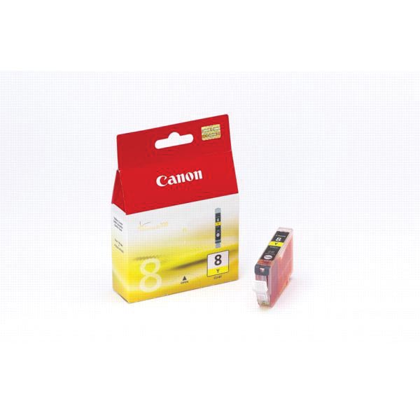 Canon inktcartridge CLI-8Y, 530 pagina's, OEM 0623B001, geel Canon inktcartridge CLI-8Y, 530 pagina's, OEM 0623B001, geel