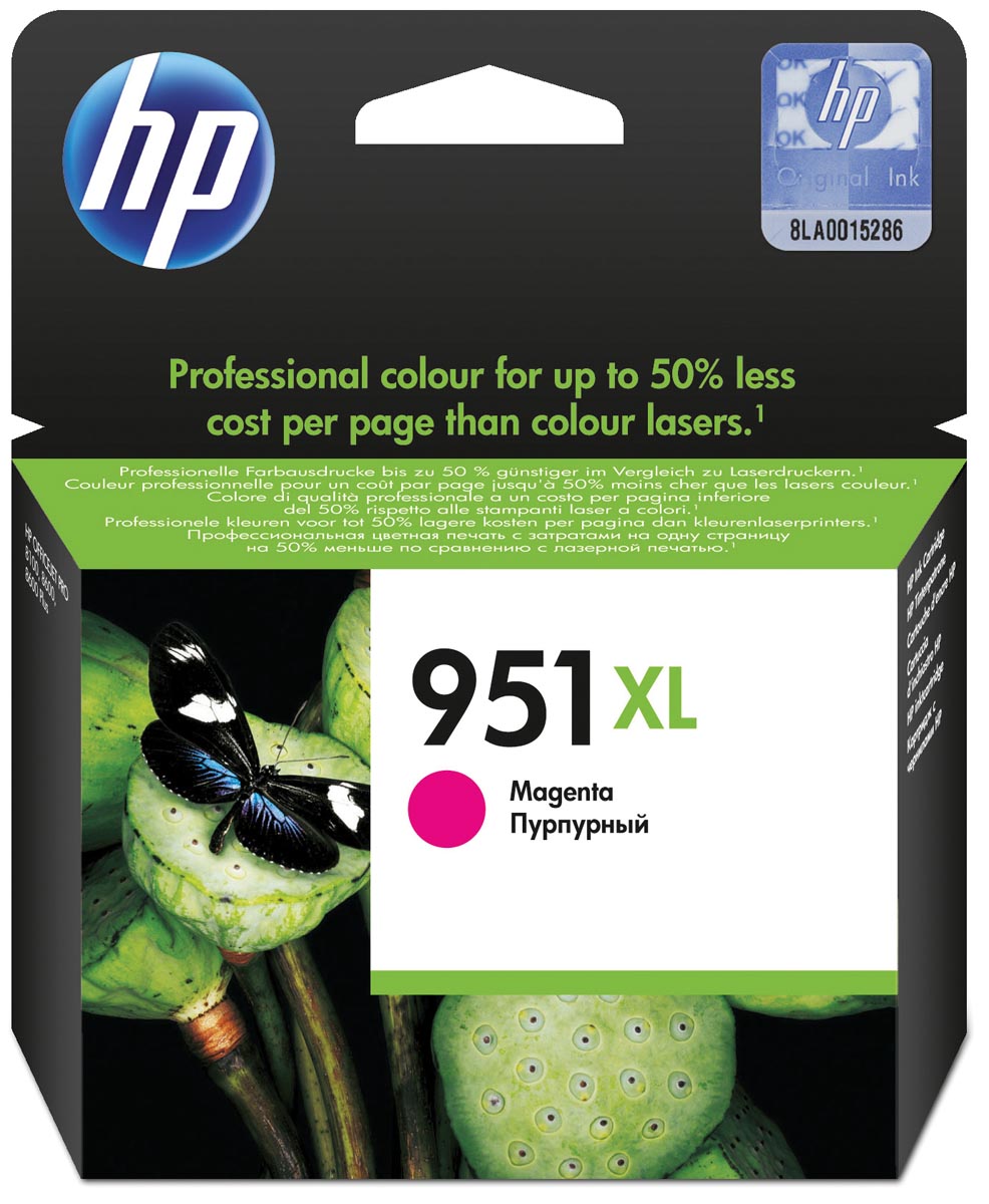 HP inktcartridge 951XL, 1.500 pagina&apos;s, OEM CN047AE, magenta afbeelding