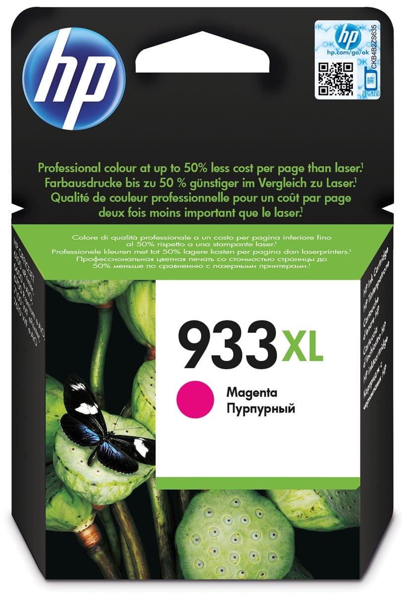 HP inktcartridge 933XL, 825 pagina&apos;s, OEM CN055AE, magenta afbeelding