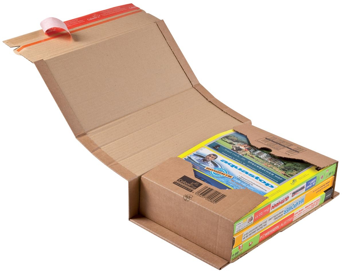 Colompac verzenddoos CP020, ft 32,5 x 25 x 8 cm, bruin afbeelding