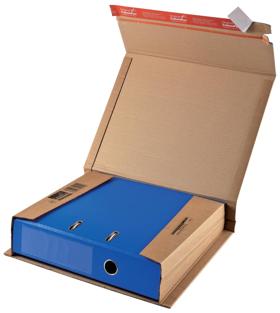 Colompac verzenddoos voor ordners CP050, ft 32 x 29 x 3,5-8 cm, bruin afbeelding