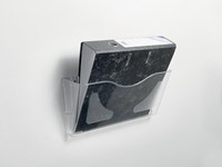 Deflecto DocuPockets muurfolderhouder horizontaal, 1 vak, transparant-2