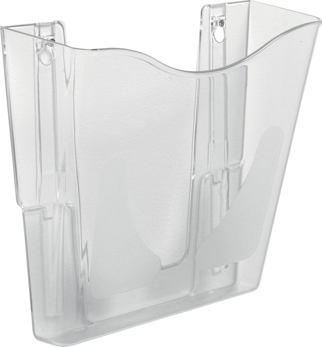 Deflecto DocuPockets muurfolderhouder verticaal, 1 vak, transparant afbeelding