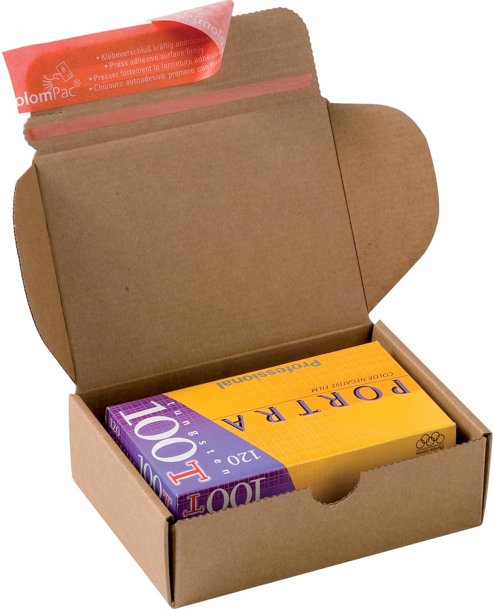 Colompac verzenddoos Modulbox, binnenformaat 140 x 101 x 43 mm, bruin afbeelding