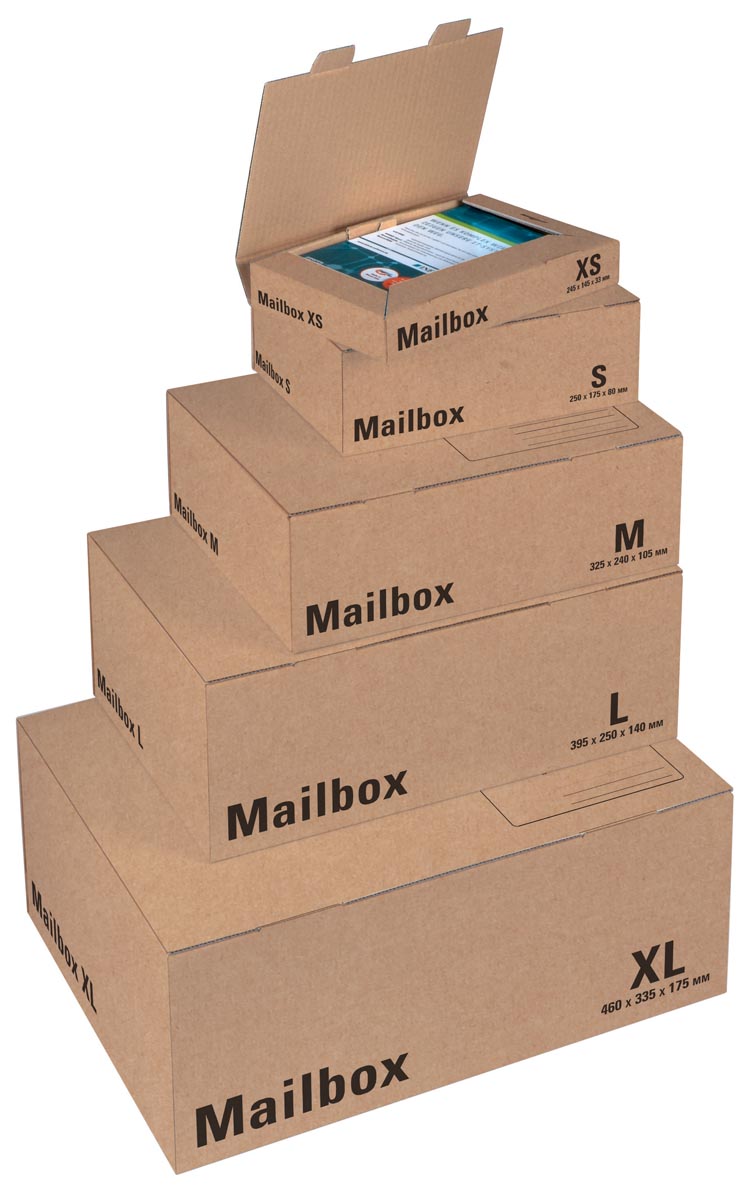 Colompac verzenddoos extra small, ft 24,5 x 14,5 x 3,3 cm, bruin