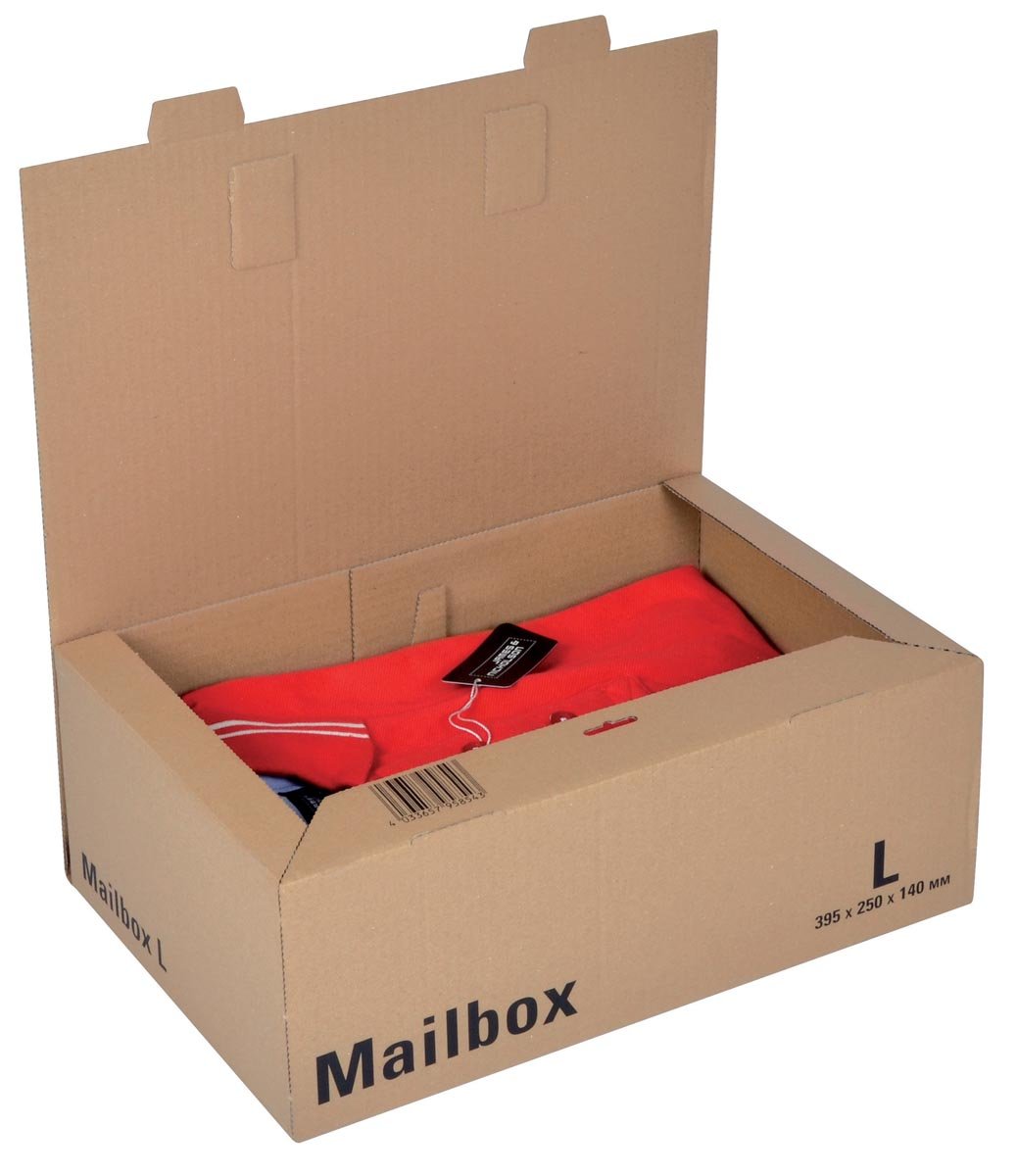 Colompac verzenddoos large, ft 39,5 x 25 x 14 cm, bruin afbeelding