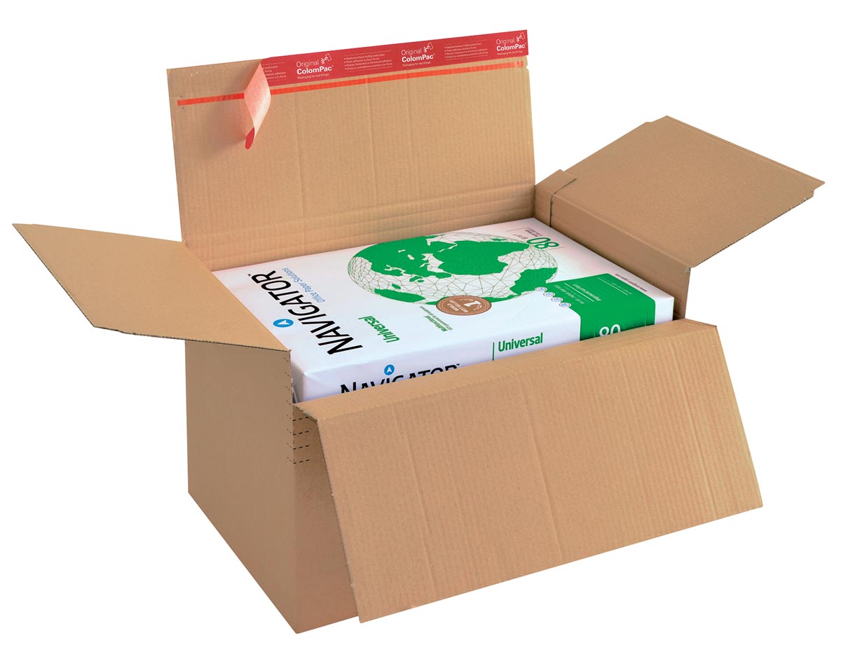 Colompac verzenddoos CP141, ft 30,5 x 22,8 x 7 -16 cm, bruin afbeelding