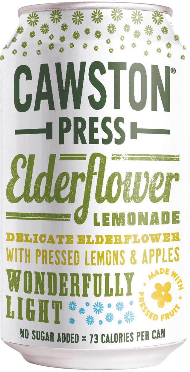 Cawston Press frisdrank Elderflower, blikje van 33 cl, pak van 24