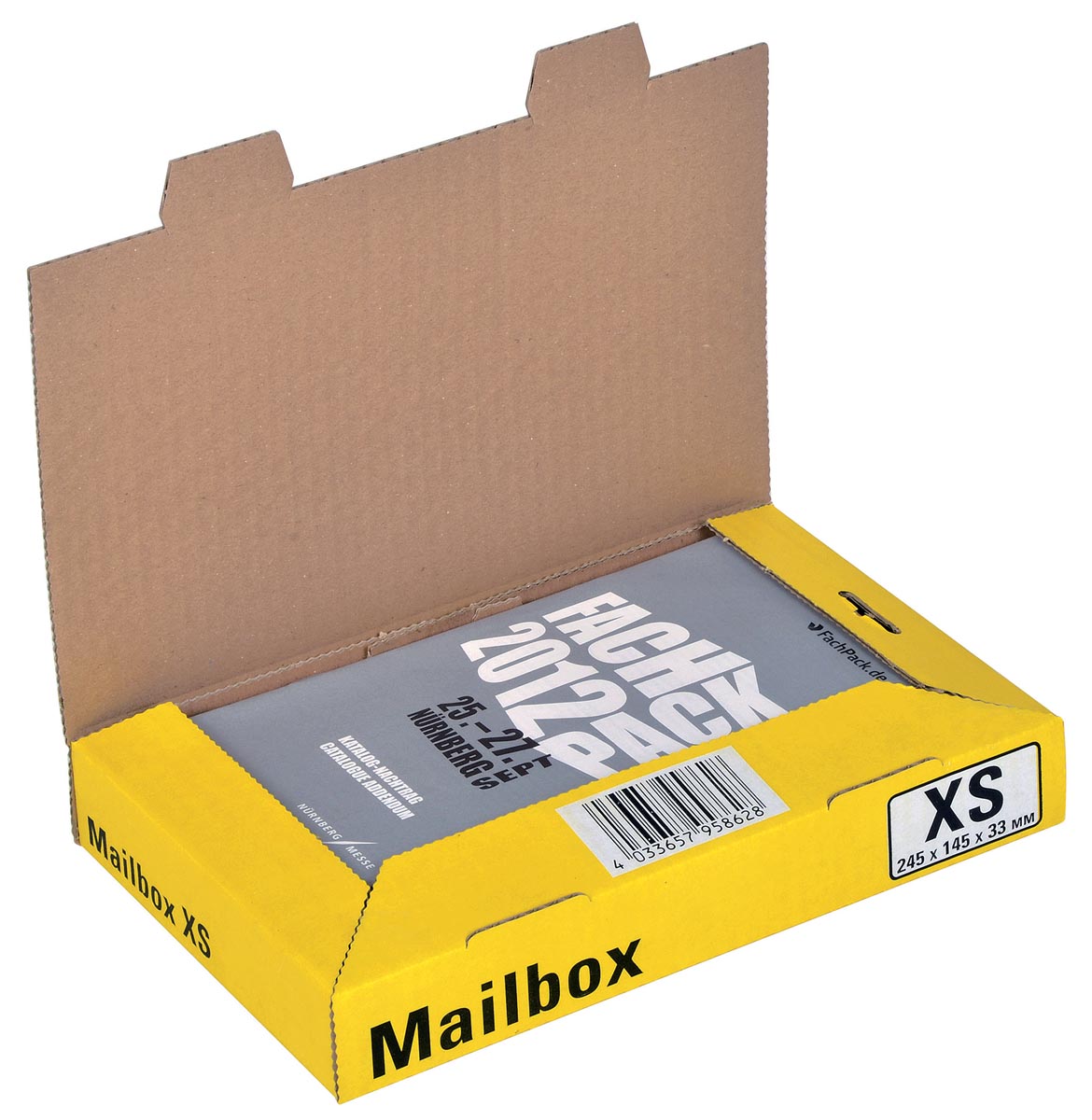Colompac Mailbox Extra Small, kan tot 5 formaten aannemen, geel