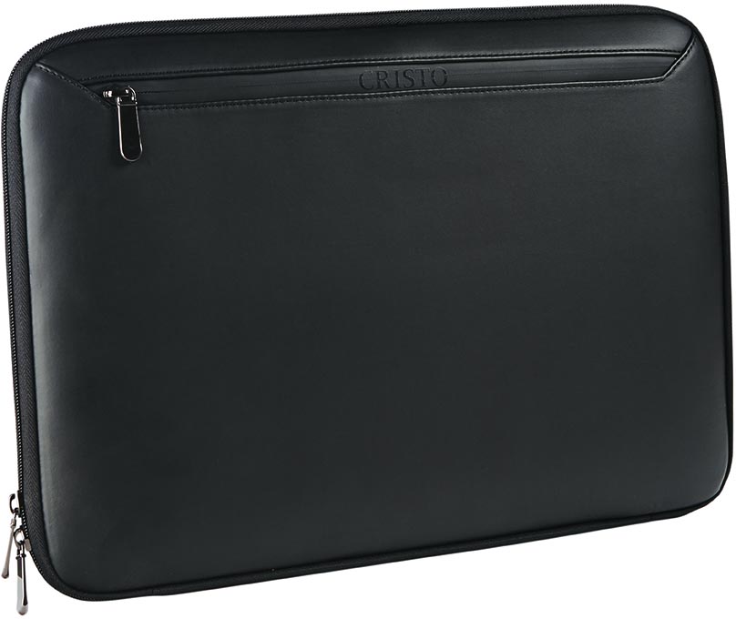 Cristo Business sleeve voor 15,6 inch laptops, zwart