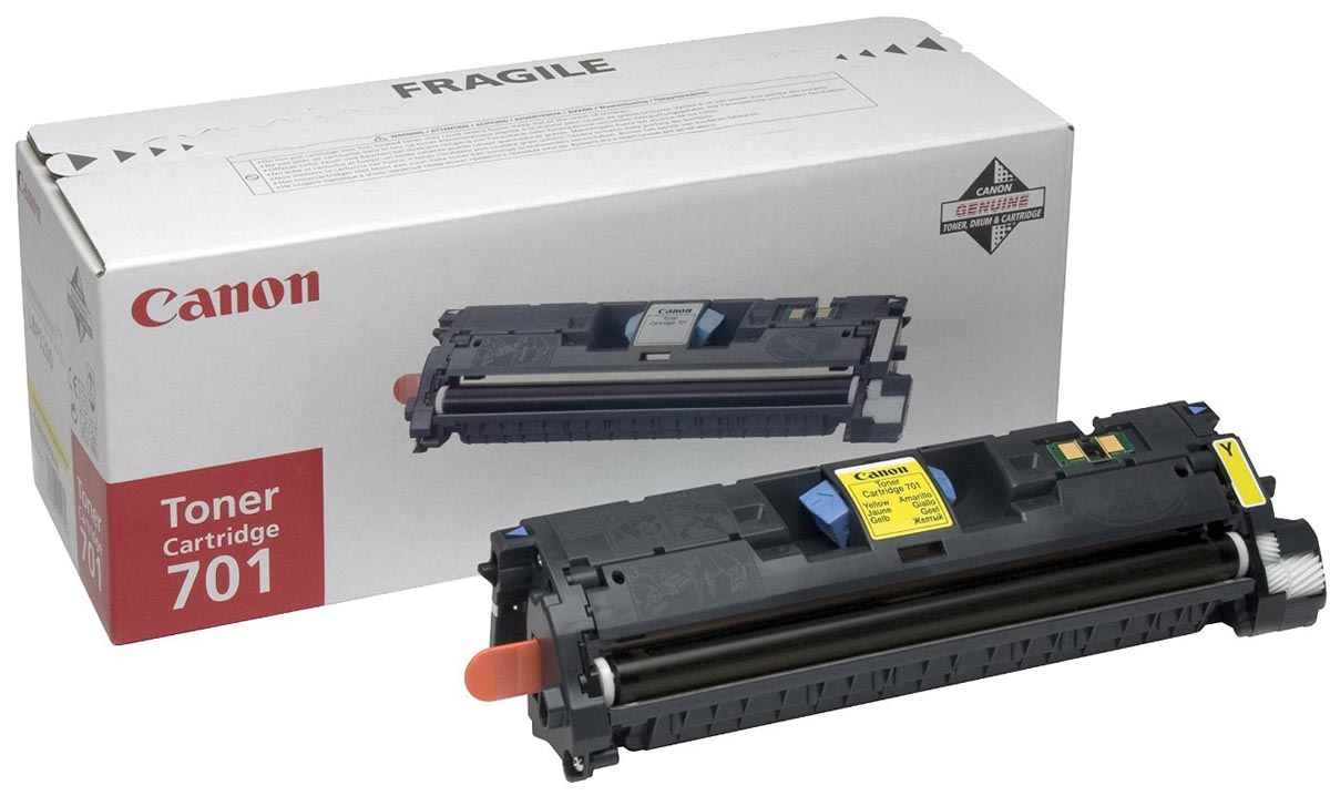 Canon toner 701Y , 4.000 pagina's, OEM 9284A003, geel