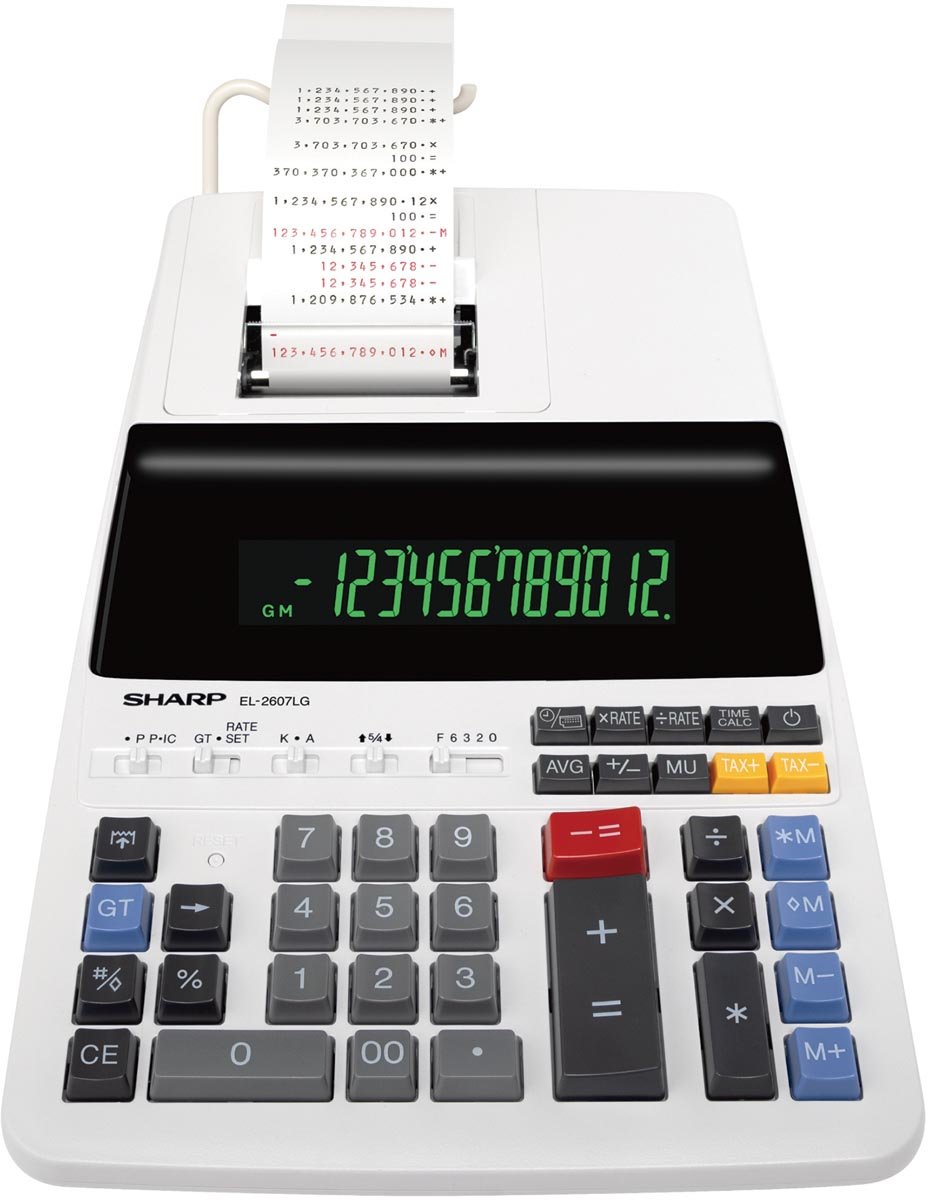 Sharp bureaurekenmachine CS-2635LW