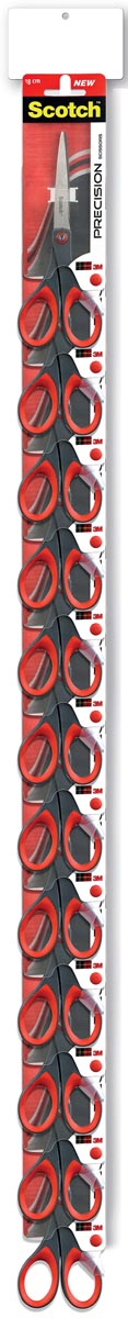 Scotch Schaar Precision 18 Cm Clipstrip Met 2 X 12 Stuks huismerk kopen in de aanbieding