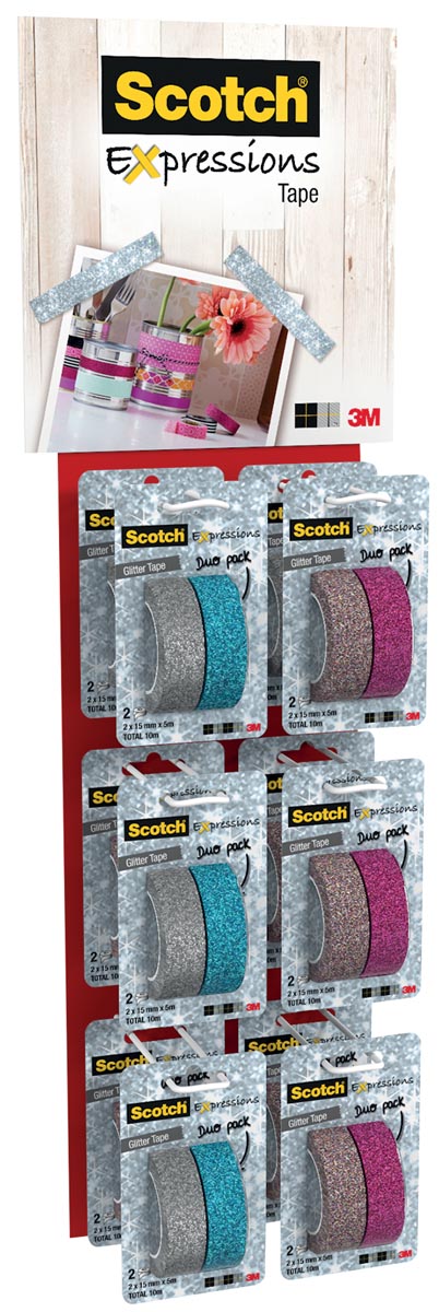 Scotch Expressions Glitter Tape 2 Clipstrips Met Elk 12 Blisters huismerk kopen in de aanbieding Scotch Expressions Glitter Tape 2 Clipstrips Met Elk 12 Blisters huismerk kopen in de aanbieding