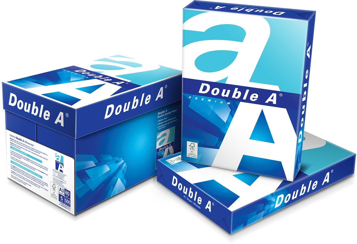 Double A Premium printpapier ft A3, 80 g, pak van 500 vel afbeelding