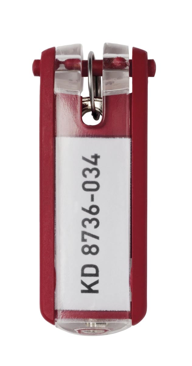 Durable sleutelhanger Key Clip, rood, pak van 6 stuks afbeelding
