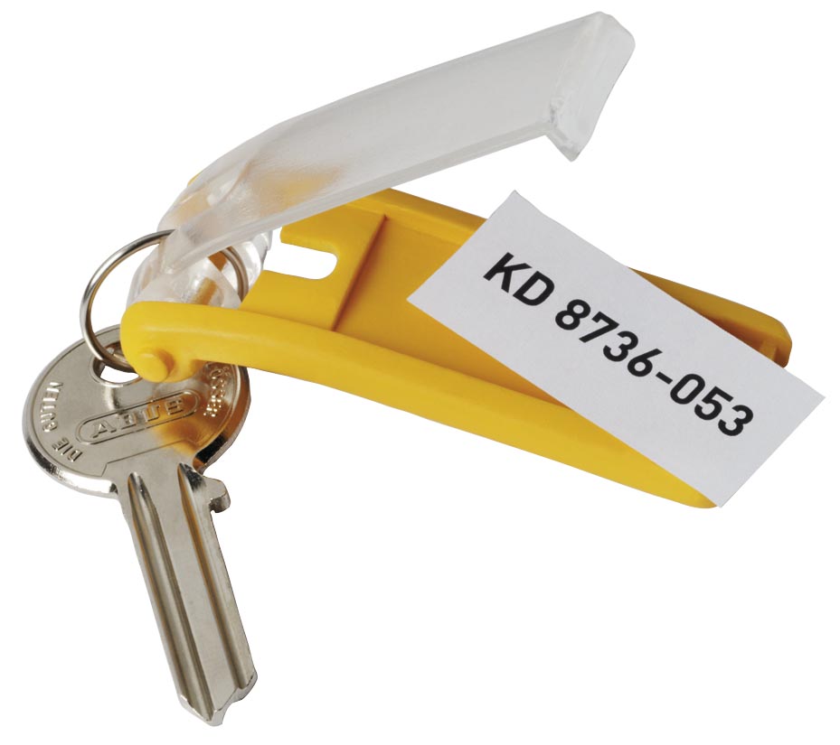 Durable sleutelhanger Key Clip, geel, pak van 6 stuks afbeelding