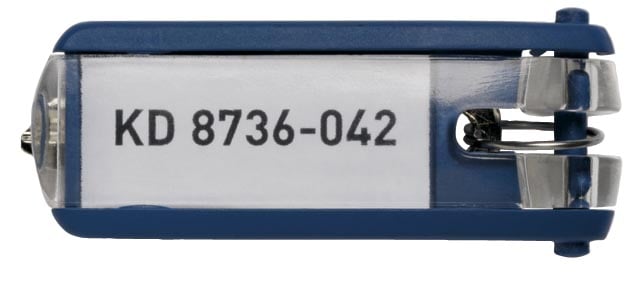 Durable sleutelhanger Key Clip, blauw, pak van 6 stuks afbeelding