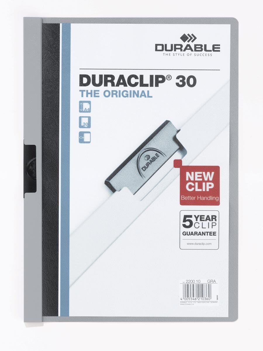 Durable klemmap Duraclip Original 30 grijs afbeelding