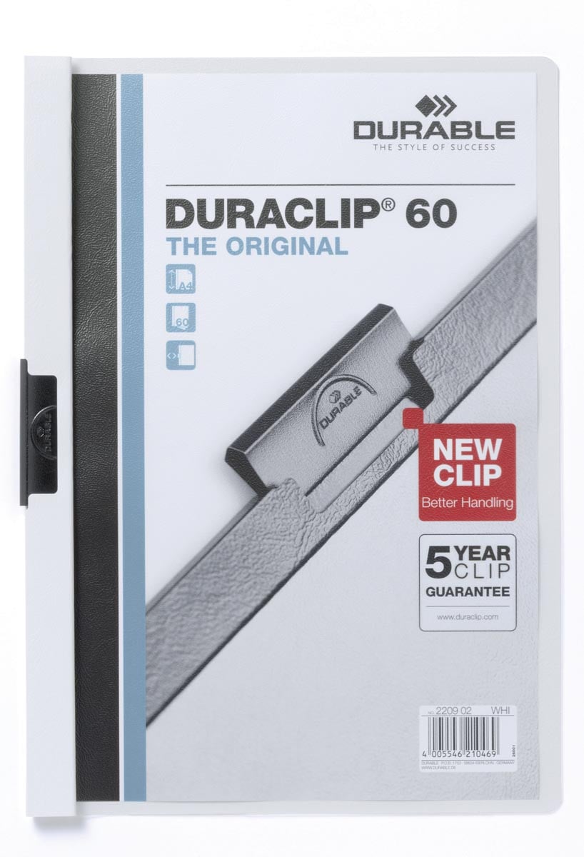 Durable Klemmap Duraclip Original 60 wit Durable Klemmap Duraclip Original 60 wit