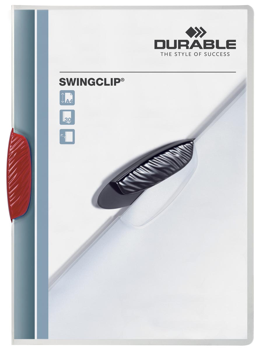 Durable klemmap Swingclip rood