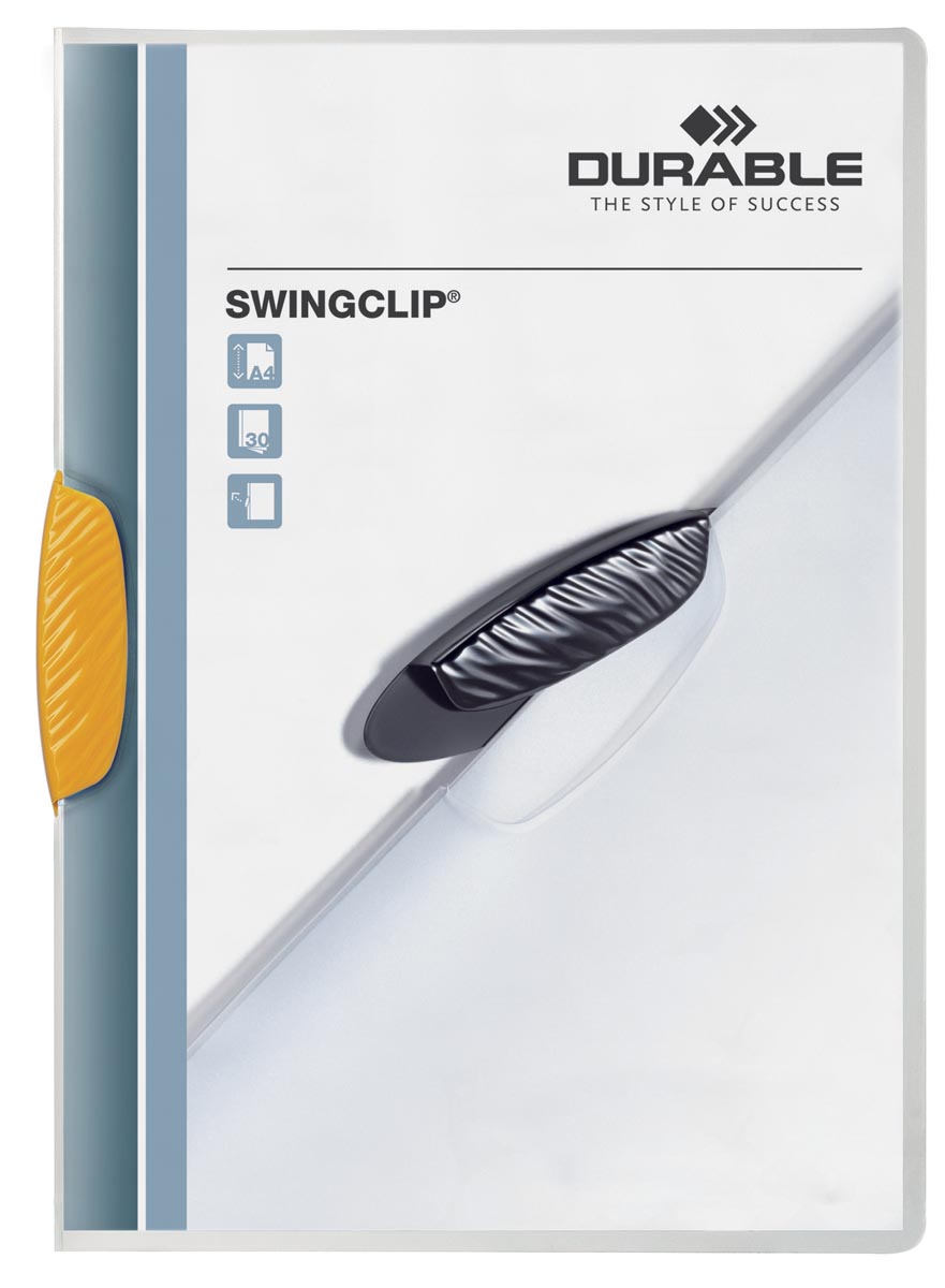 Durable klemmap Swingclip geel
