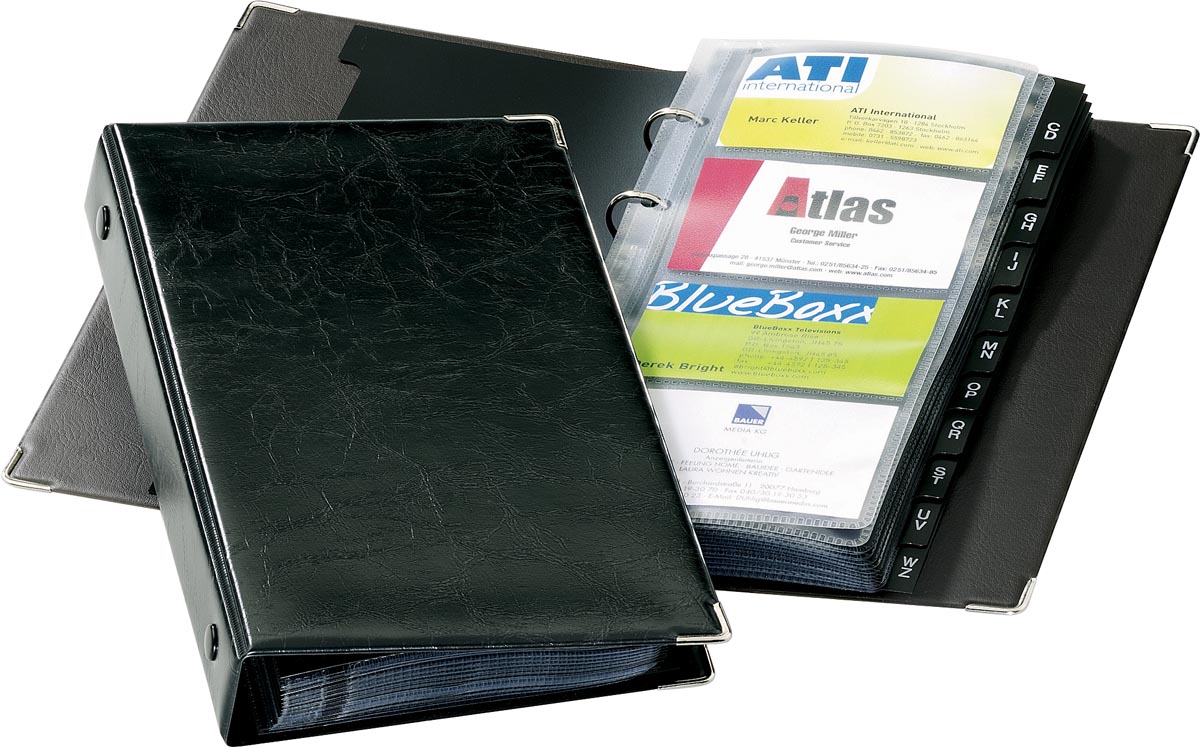 Durable Visitekaartenmap Visifix 2383 zwart Durable Visitekaartenmap Visifix 2383 zwart