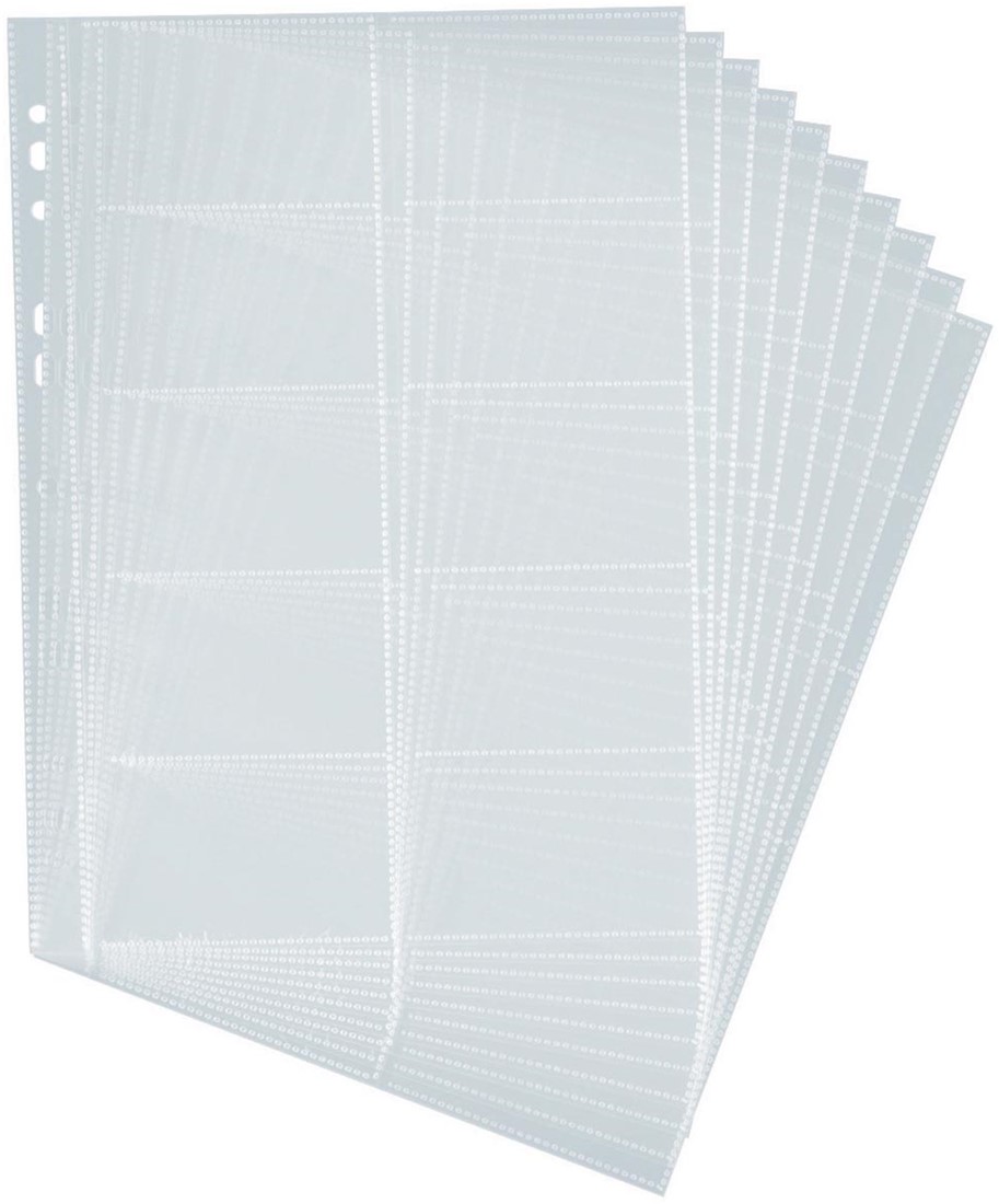 Lot De 10 Porte-Cartes De Visite Transparents En Acrylique - 10.3x4.8x9.7 Cm, Robuste, Pour Bureau Et Stands