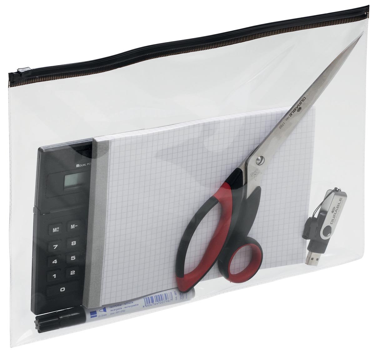 Durable documentenmap Zip bag voor ft A4, pak van 5 stuks afbeelding