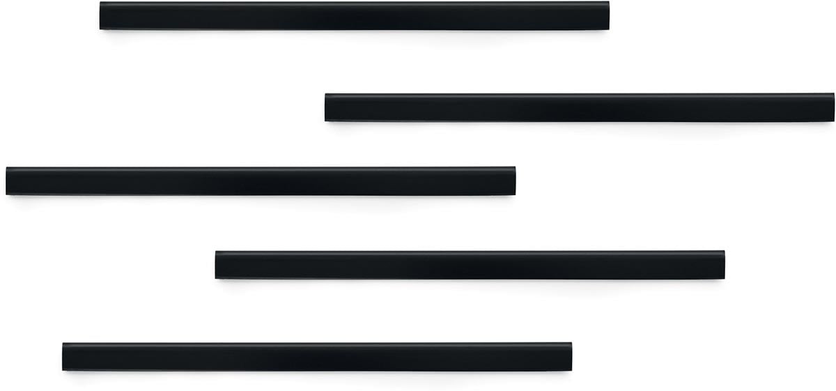 Durable Durafix zelfklevende magneetstrook, 297 mm, pak van 5 stuks, zwart