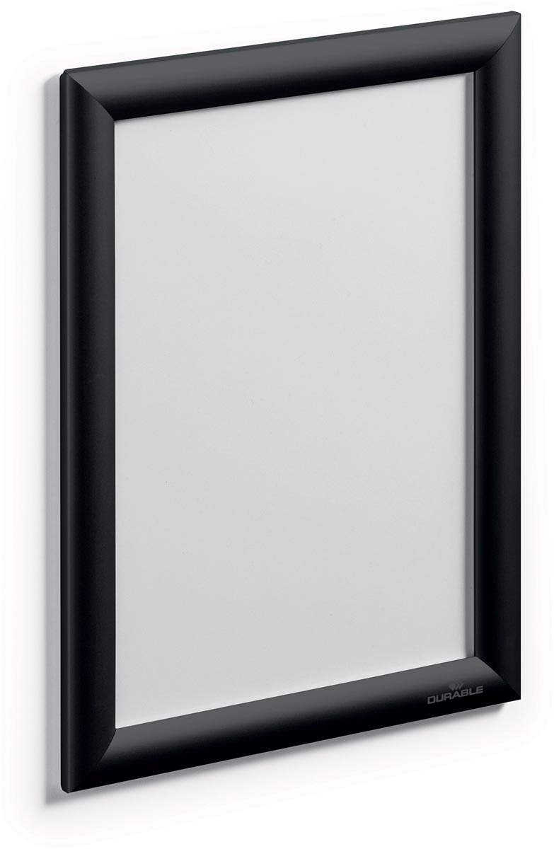 Durable clicklijst, uit aluminium, ft A4, zwart