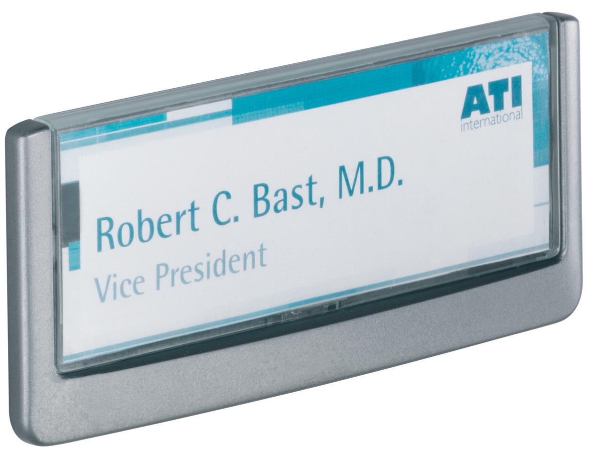 Durable Click Sign deurnaamhouder, ft 14,9 x 5,25 cm, grijs Durable Click Sign deurnaamhouder, ft 14,9 x 5,25 cm, grijs