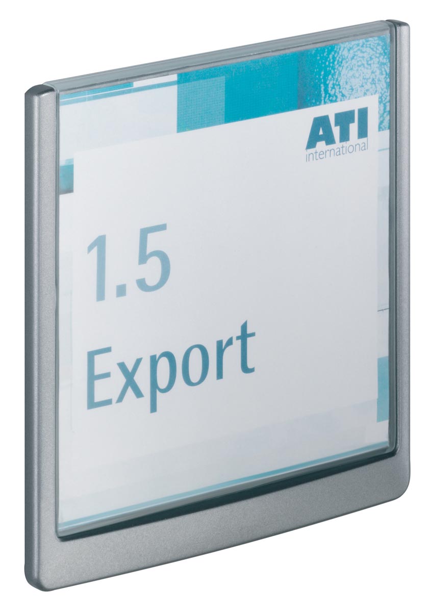Durable Click Sign deurnaamhouder, ft 14,9 x 14,8 cm, grijs Durable Click Sign deurnaamhouder, ft 14,9 x 14,8 cm, grijs