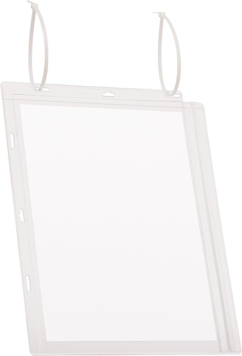 Durable waterbestendige hoes, met kabelbinders, ft A4, pak van 5 stuks afbeelding