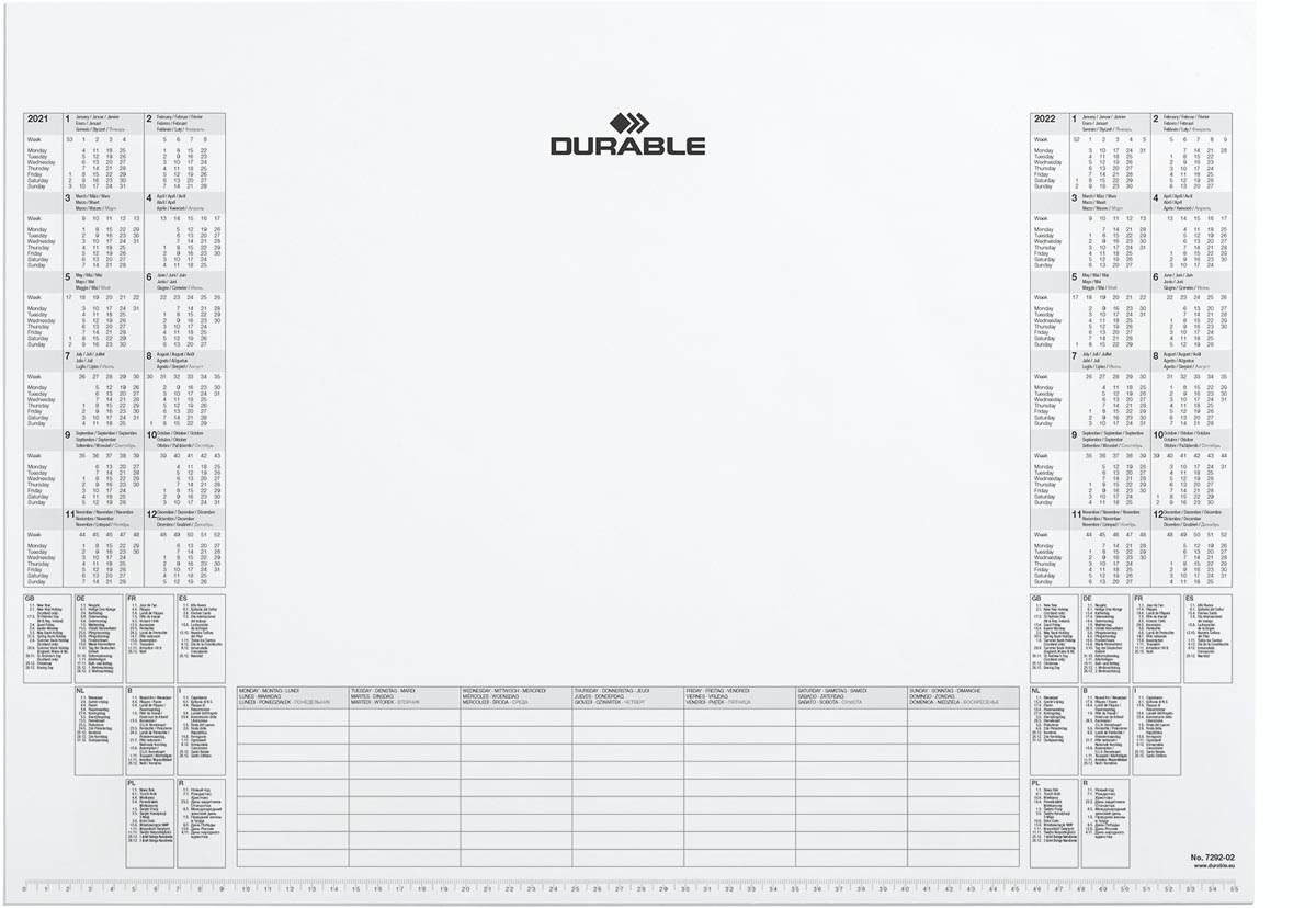 Durable kalenderblok 2021 - 2022