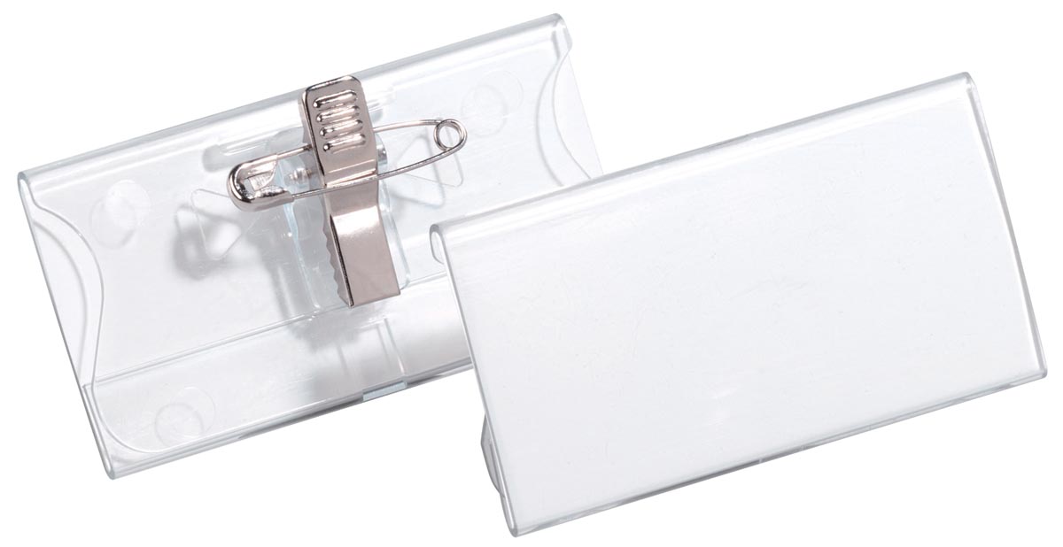 Durable badge met combiklem ft 40 x 75 cm, doos met 25 stuks Durable badge met combiklem ft 40 x 75 cm, doos met 25 stuks