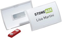 Durable badge met magneet Click Fold ft 40 x 75 mm, doos van 10 stuks