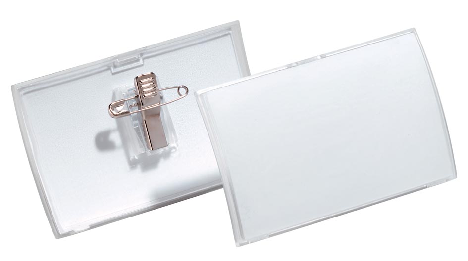 Durable badge met combiclip Click Fold ft 54 x 90 mm afbeelding