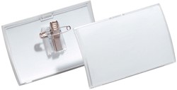 Durable badge avec combiclip Click Fold ft 54 x 90 mm