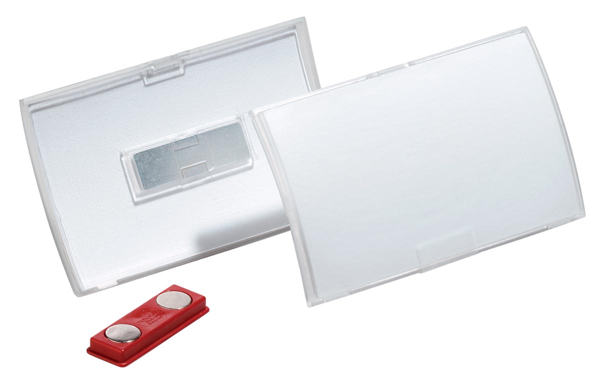 Durable badge met magneet Click Fold ft 54 x 90 mm, doos van 10 stuks afbeelding